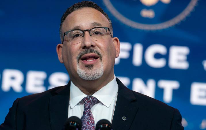 U.S. Secretary of Education pushes to reopen schools with a focus on equity