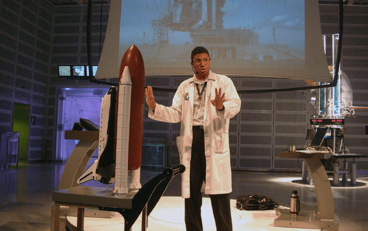 Youths interested in science or space