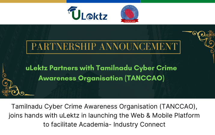 uLektz Partners with Tamilnadu Cyber Crime Awareness Organisation TANCCAO 1