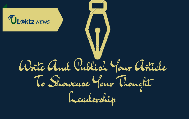 Publish Your Own Article